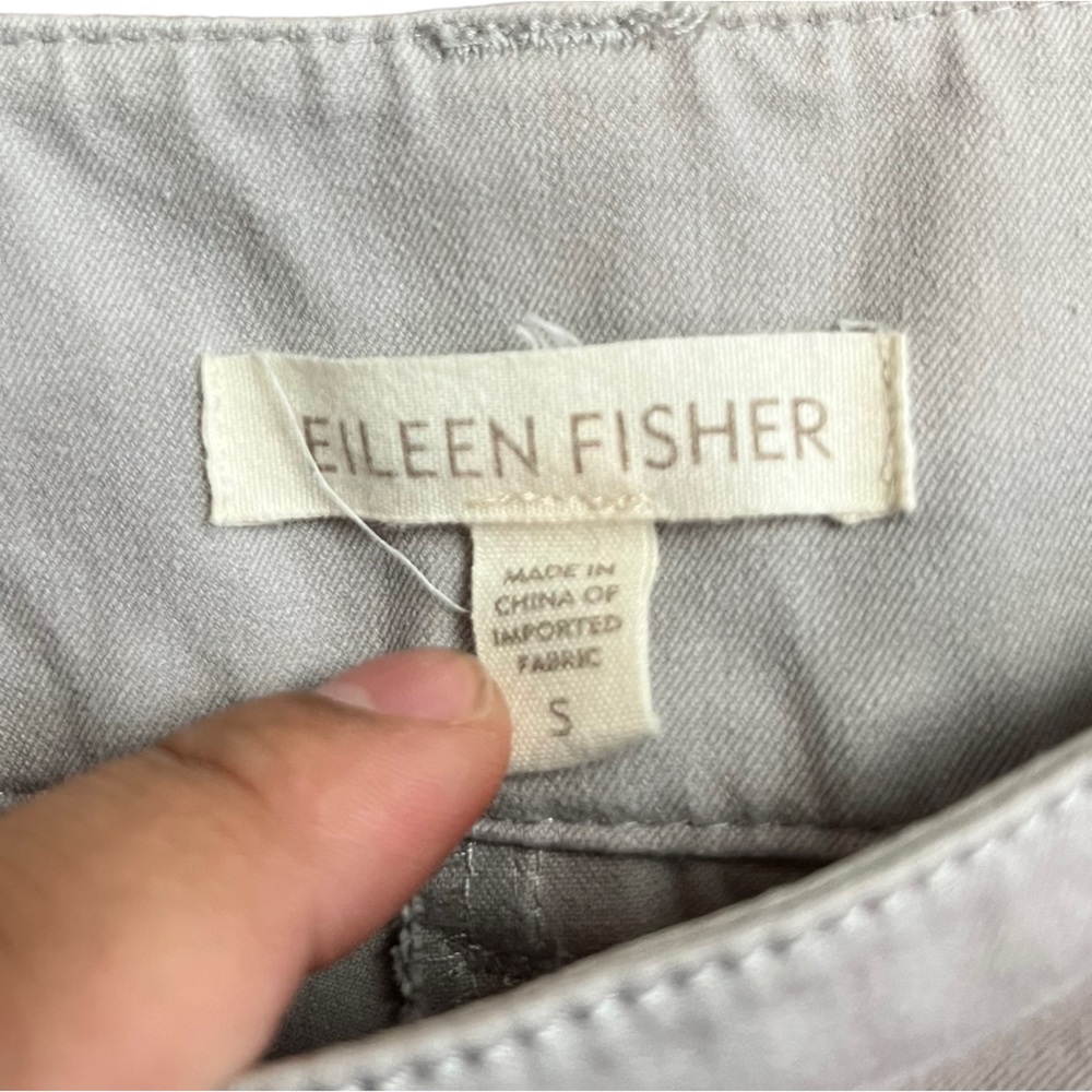 Eileen Fisher Light gray Cropped Casual Pants Size S Women - Picture 2 of 8